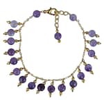 Pearlz Gallery Amethyst Beads Bracelet