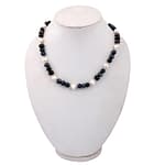 Pearlz Gallery Blue & White Freshwater Pearl Necklace