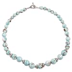 Pearlz Gallery Mosaic Beads 18"" Journey Necklace for Girls and Women