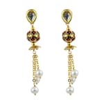 Pearlz Gallery Enticing White Fresh Water pearls Beads Earrings for Women