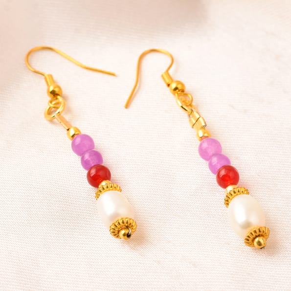 pearl earring, pearl earrings for women, freshwater pearl earring. white pearl earring, beads earring, earrings