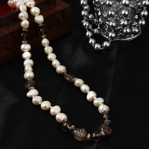 pearl necklace, freshwater pearl necklace white pearl necklace