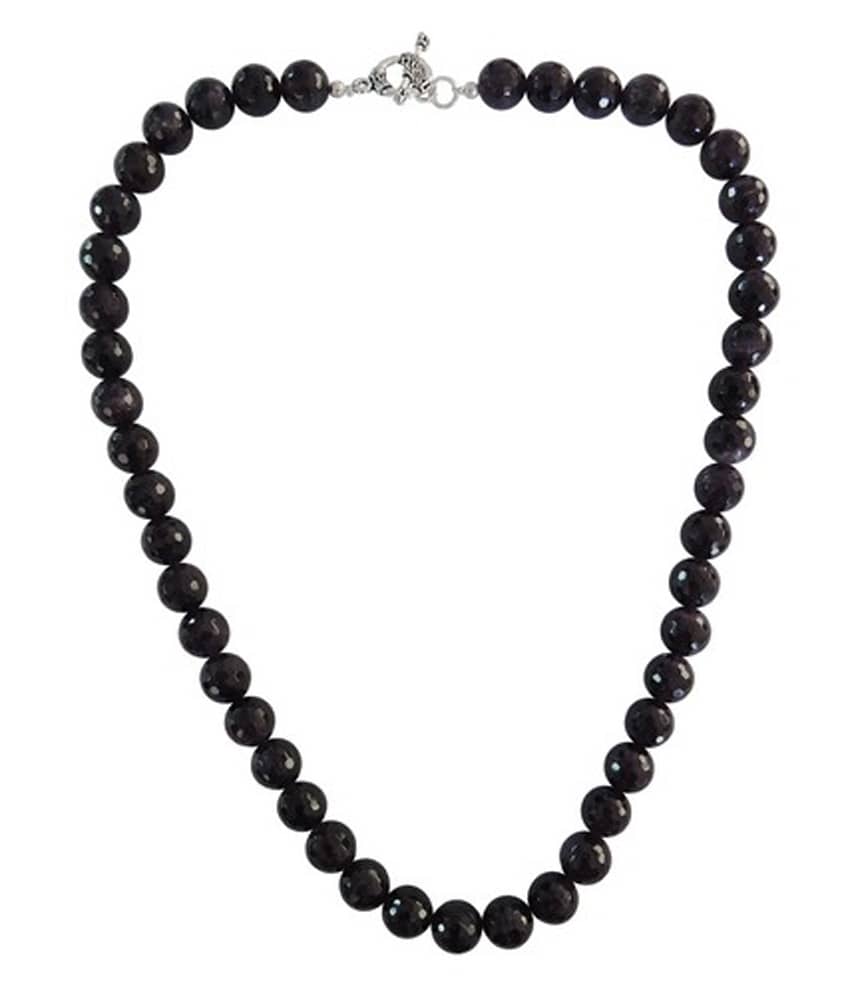 Amethyst Gemstone Beads 18" Bold Necklace